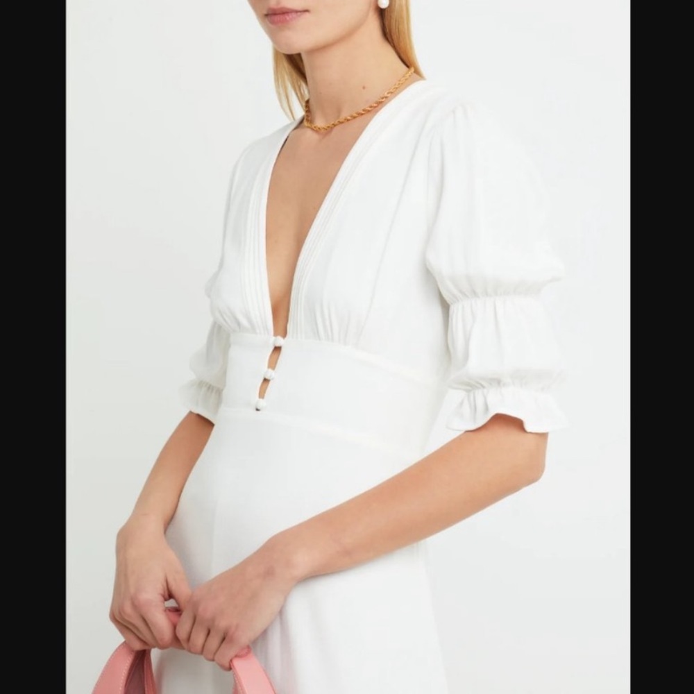 o.p.t few moda size med dress brand new white/cream NWOT